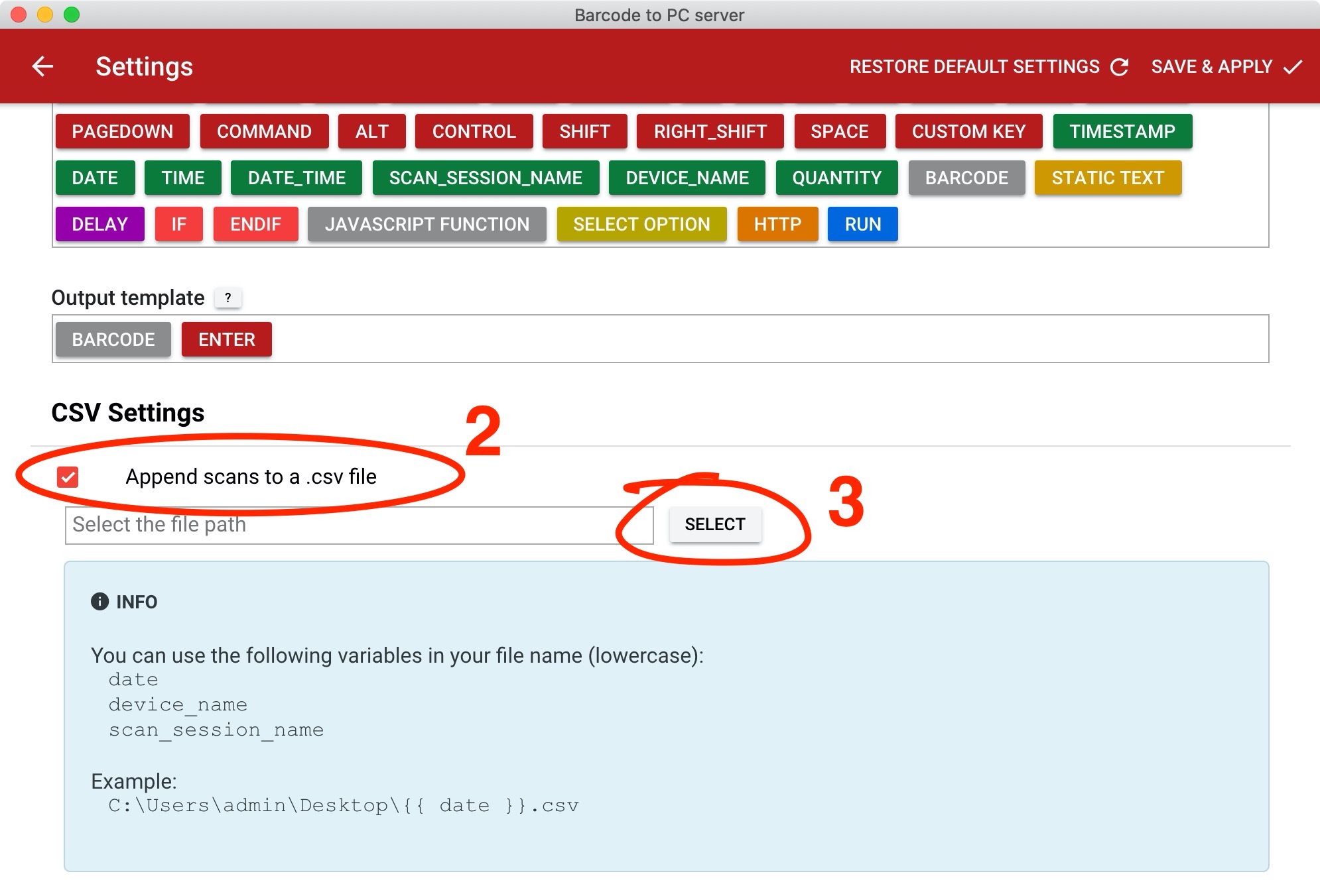 3 Ways To Save Scans To Csv Files Barcode To Pc 0190